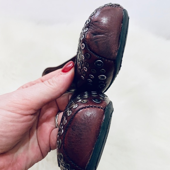 LUCKY BRAND | Secho Studded Leather Flat Cordovan - Picture 8 of 12